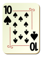 Ornamental deck: 10 of spades Preview