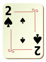 Business - Ornamental deck: 2 of spades 