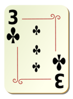 Ornamental deck: 3 of clubs