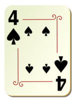 Business - Ornamental deck: 4 of spades 