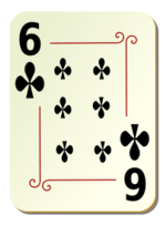 Ornamental deck: 6 of clubs