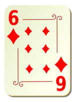 Business - Ornamental deck: 6 of diamonds 