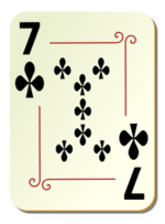 Business - Ornamental deck: 7 of clubs 