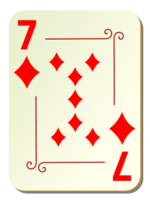 Business - Ornamental deck: 7 of diamonds 