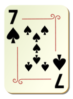 Business - Ornamental deck: 7 of spades 