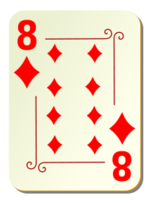 Business - Ornamental deck: 8 of diamonds 