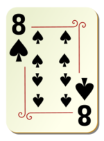 Business - Ornamental deck: 8 of spades 