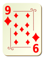 Ornamental deck: 9 of diamonds