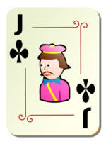 Ornamental deck: Jack of clubs