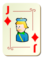 Business - Ornamental deck: Jack of diamonds 