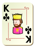 Business - Ornamental deck: King of clubs 