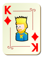 Business - Ornamental deck: King of diamonds 