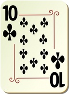 Business - Ornamental Deck Of Clubs clip art 