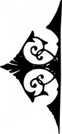 Flourishes & Swirls - Ornimental Bookend Right clip art 