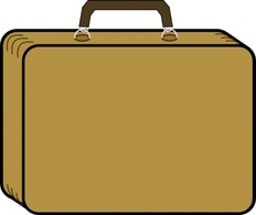 Outline Cartoon Transportation Little Tan Suitcase Jona Transport Luggage Suitcases Preview