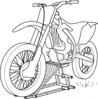 Outline Motorcycle Lift clip art Preview