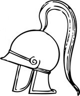 Outline Protection Metal Helmet Greek Sheild Preview