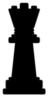 Sports - Outline Silhouette Queen Recreation Cartoon Chess Symbols Games Game Chesspieces Pieces Piece Entertainment 