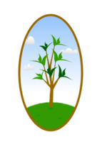 Oval Tree Landscape