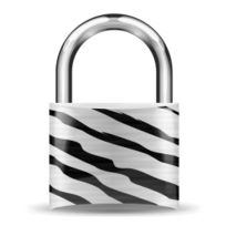 Padlock Zebra 