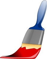 Spills & Splatters - Paint Brush clip art 