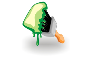 Abstract - Paint brush icon 