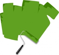 Banners - Paint Roller Border And Banner clip art 