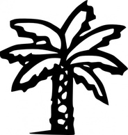 Flowers & Trees - Palm Tree clip art 