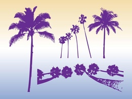 Nature - Palm Trees Silhouettes 