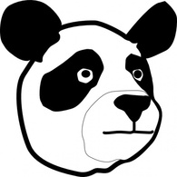 Objects - Panda Head clip art 