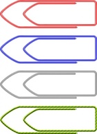 Paper Clips clip art