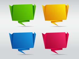 Paper Speech Balloons