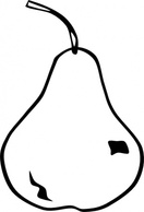 Pear clip art Preview