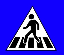 Peds Xing Sign clip art Preview