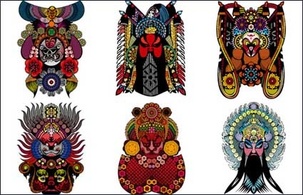 Peking Opera vector material 