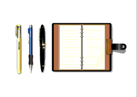 Pen and Pocketbook Vector 