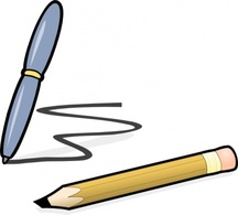 Objects - Pen & Pencil clip art 