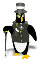 Penguin In Tux(bordered Correctly)
