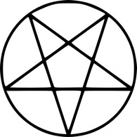 Signs & Symbols - Pentagram clip art 