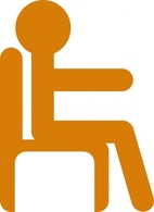 Human - Person In Chair clip art 