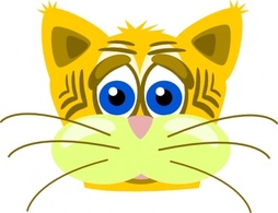 Peterm Sad Tiger Cat clip art Preview