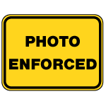 Photo Enforced Vector Sign 