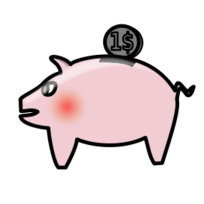 Cartoon - Piggybank 