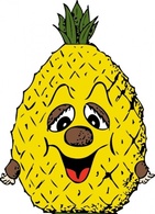 Pineapple Head clip art