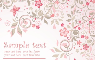 Pink Floral Background