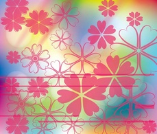 Pink Flowers Background