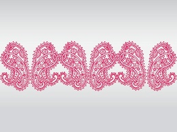 Vintage - Pink Lace Vector 