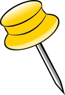 PinYellow clip art