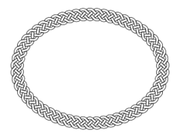 Plait Border Oval