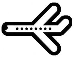 Transportation - Plane clip art 